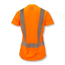 Load image into Gallery viewer, Radians ST11W-2POS - Safety Orange Hi-Viz Women&#39;s Shirt | Back View
