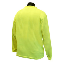 Load image into Gallery viewer, Radians ST21-N - Safety Green Hi-Viz Long Sleeve Shirt | Back Right View
