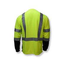 Load image into Gallery viewer, Radians ST21B-3PGS - Safety Green Hi-Viz Long Sleeve Shirts | Back View

