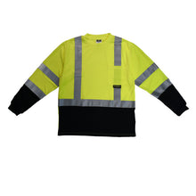 Load image into Gallery viewer, Radians ST21B-3PGS - Safety Green Hi-Viz Long Sleeve Shirts | Front Flat View
