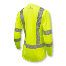 Load image into Gallery viewer, Radians ST21W-3PGS - Safety Green Hi-Viz Women&#39;s Shirt | Back Right View
