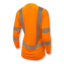 Load image into Gallery viewer, Radians ST21W-3POS - Safety Orange Hi-Viz Women&#39;s Shirt | Back Left View

