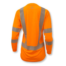 Load image into Gallery viewer, Radians ST21W-3POS - Safety Orange Hi-Viz Women&#39;s Shirt | Back View
