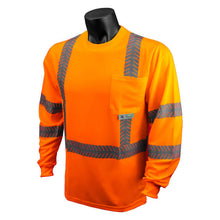 Load image into Gallery viewer, Radians ST24-3POS - Safety Orange Hi-Viz Long Sleeve Shirt | Front Left View
