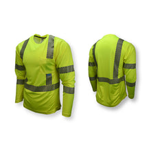 Load image into Gallery viewer, Radians ST31-3PGS - Safety Green Hi-Viz Long Sleeve Shirt | Main View
