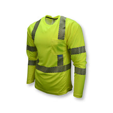 Load image into Gallery viewer, Radians ST31-3PGS - Safety Green Hi-Viz Long Sleeve Shirt | Front Left View
