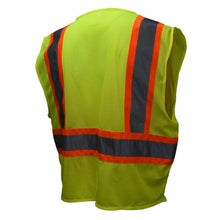 Load image into Gallery viewer, Radians SV22-2ZGM - Safety Green ANSI Class 2 Safety Vest | Back Right View
