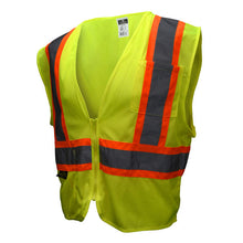 Load image into Gallery viewer, Radians SV22-2ZGM - Safety Green ANSI Class 2 Safety Vest | Front Left View
