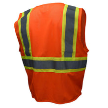 Load image into Gallery viewer, Radians SV22-2ZOM - Safety Orange ANSI Class 2 Safety Vest | Back Right View
