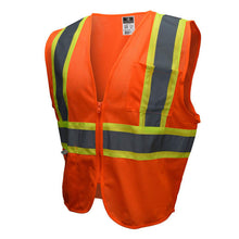 Load image into Gallery viewer, Radians SV22-2ZOM - Safety Orange ANSI Class 2 Safety Vest | Front Left View
