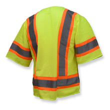 Load image into Gallery viewer, Radians SV22-3ZGM - Safety Green ANSI Class 3 Safety Vest | Back Right View
