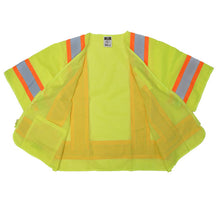 Load image into Gallery viewer, Radians SV22-3ZGM - Safety Green ANSI Class 3 Safety Vest | Inside View
