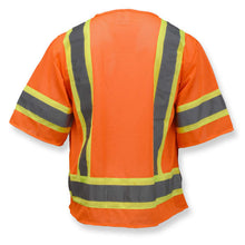 Load image into Gallery viewer, Radians SV22-3ZOM - Safety Orange ANSI Class 3 Safety Vest | Back View

