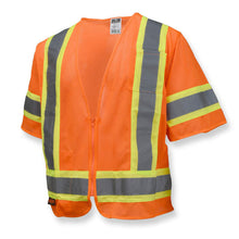 Load image into Gallery viewer, Radians SV22-3ZOM - Safety Orange ANSI Class 3 Safety Vest | Front Left View
