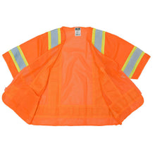 Load image into Gallery viewer, Radians SV22-3ZOM - Safety Orange ANSI Class 3 Safety Vest | Inside View
