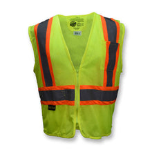 Load image into Gallery viewer, Radians SV225-2ZGM - Safety Green ANSI Class 2 Safety Vest | Front View
