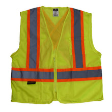 Load image into Gallery viewer, Radians SV22X-2ZGM - Safety Green ANSI Class 2 Safety Vest | Front View Flat
