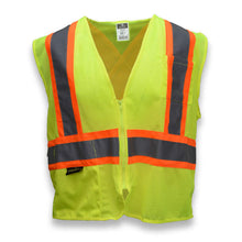 Load image into Gallery viewer, Radians SV22X-2ZGM - Safety Green ANSI Class 2 Safety Vest | Front View
