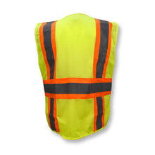 Load image into Gallery viewer, Radians SV24-2ZGM - Safety Green Safety Vest | Back View
