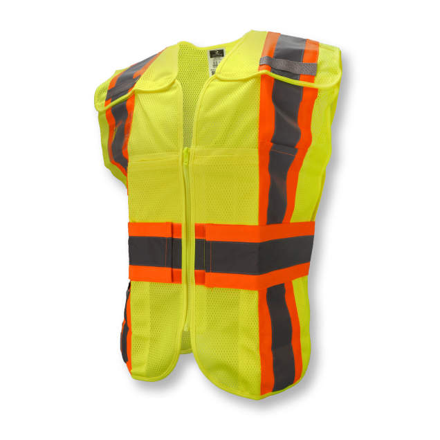 Radians SV24-2ZGM - Safety Green Safety Vest | Front Left View