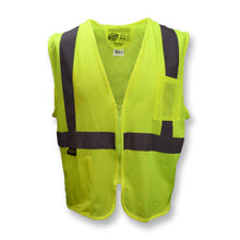 Load image into Gallery viewer, Radians SV25-2ZGM - Safety Green ANSI Class 2 Safety Vest | Front View
