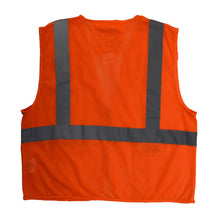 Load image into Gallery viewer, Radians SV25-2ZOM - Safety Orange ANSI Class 2 Safety Vest | Back Flat View
