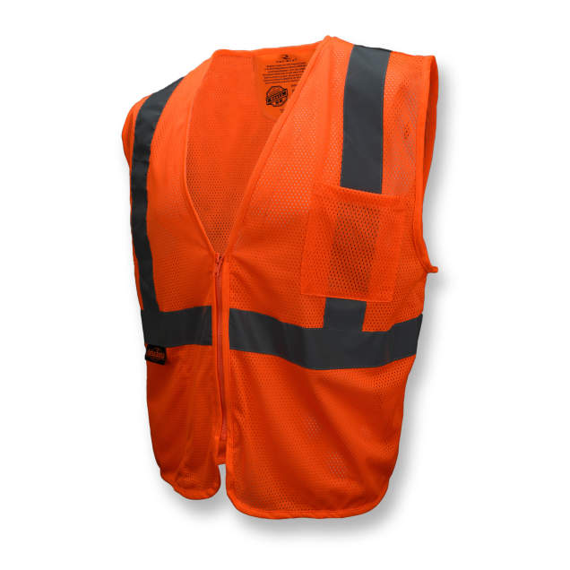 Radians SV25, SE Economy Class 2 Zipper Safety Vest | Hi-Viz.com