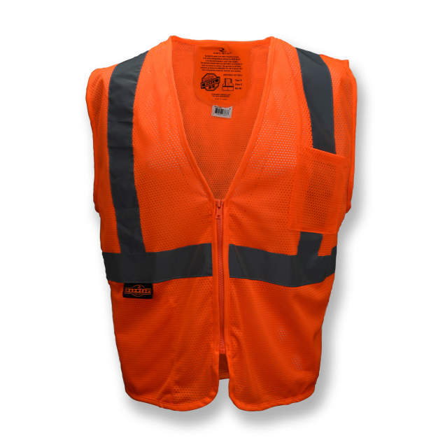Radians SV25, SE Economy Class 2 Zipper Safety Vest | Hi-Viz.com
