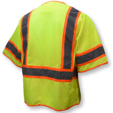 Load image into Gallery viewer, Radians SV272-3 – Safety Green Surveyor Safety Vest | Back Right View 
