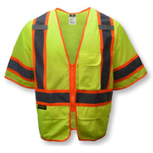 Load image into Gallery viewer, Radians SV272-3 – Safety Green Surveyor Safety Vest | Front View 
