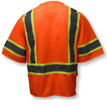 Load image into Gallery viewer, Radians SV272-3 – Safety Orange Surveyor Safety Vest | Back View 
