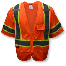 Load image into Gallery viewer, Radians SV272-3 – Safety Orange Surveyor Safety Vest | Front View 
