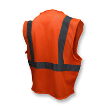 Load image into Gallery viewer, Radians SV2OM - Safety Orange ANSI Class 2 Safety Vests | Back Right View
