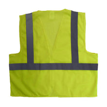 Load image into Gallery viewer, Radians SV2ZGM - Safety Green ANSI Class 2 Safety Vests | Back Flat View
