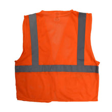 Load image into Gallery viewer, Radians SV2ZOM - Safety Orange ANSI Class 2 Safety Vests | Back Flat View
