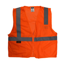 Load image into Gallery viewer, Radians SV2ZOM - Safety Orange ANSI Class 2 Safety Vests | Front Flat View
