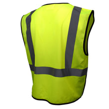 Load image into Gallery viewer, Radians SV3B-2ZGM - Safety Green ANSI Class 2 Safety Vest | Back Right View
