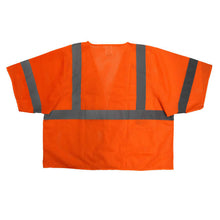 Load image into Gallery viewer, Radians SV3ZOM - Safety Orange ANSI Class 3 Safety Vest | Back Flat View
