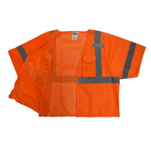 Load image into Gallery viewer, Radians SV3ZOM - Safety Orange ANSI Class 3 Safety Vest | Inside View
