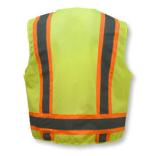 Load image into Gallery viewer, Radians SV46G - Safety Green Breakaway Safety Vest | Back View
