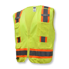Load image into Gallery viewer, Radians SV46G - Safety Green Breakaway Safety Vest | Front Left View
