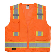 Load image into Gallery viewer, Radians SV46O - Safety Orange Breakaway Safety Vest | Front Flat View

