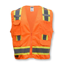 Load image into Gallery viewer, Radians SV46O - Safety Orange Breakaway Safety Vest | Front View
