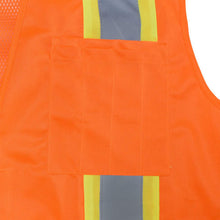 Load image into Gallery viewer, Radians SV46O - Safety Orange Breakaway Safety Vest | Left Pocket View
