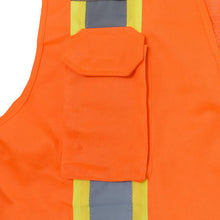 Load image into Gallery viewer, Radians SV46O - Safety Orange Breakaway Safety Vest | Right Pocket View
