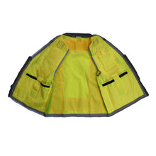 Load image into Gallery viewer, Radians SV55-2ZGD - Safety Green Surveyor Safety Vest | Inside View
