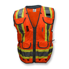 Load image into Gallery viewer, Radians SV55-2ZOD - Safety Orange Surveyor Safety Vest | Front View
