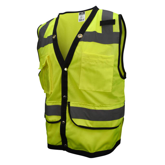 Radians SV59-2ZGD - Safety Green Surveyor Safety Vest | Front Left View
