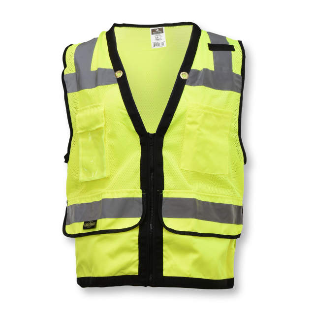 Radians SV59Z-2ZGD - Safety Green Surveyor Safety Vest | Front View