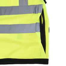 Load image into Gallery viewer, Radians SV59Z-2ZGD - Safety Green Surveyor Safety Vest | Rear Pocket View
